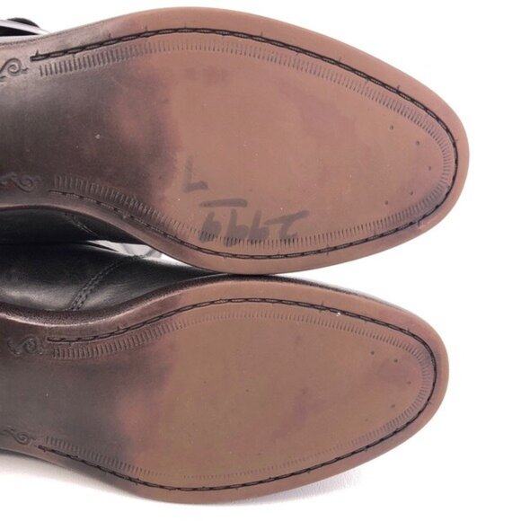 UGG Frances Antiqued Leather Pull on Moto Boots 8 - Picture 12 of 14